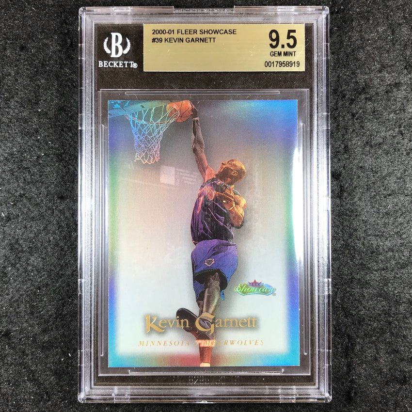 2000-01 Fleer Showcase KEVIN GARNETT #39 BGS 9.5 (919)