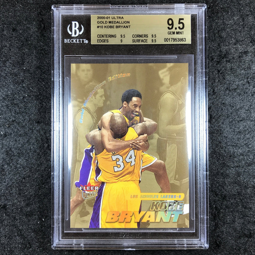 2000-01 Fleer Ultra KOBE BRYANT Gold Medallion #10 BGS 9.5 (863)