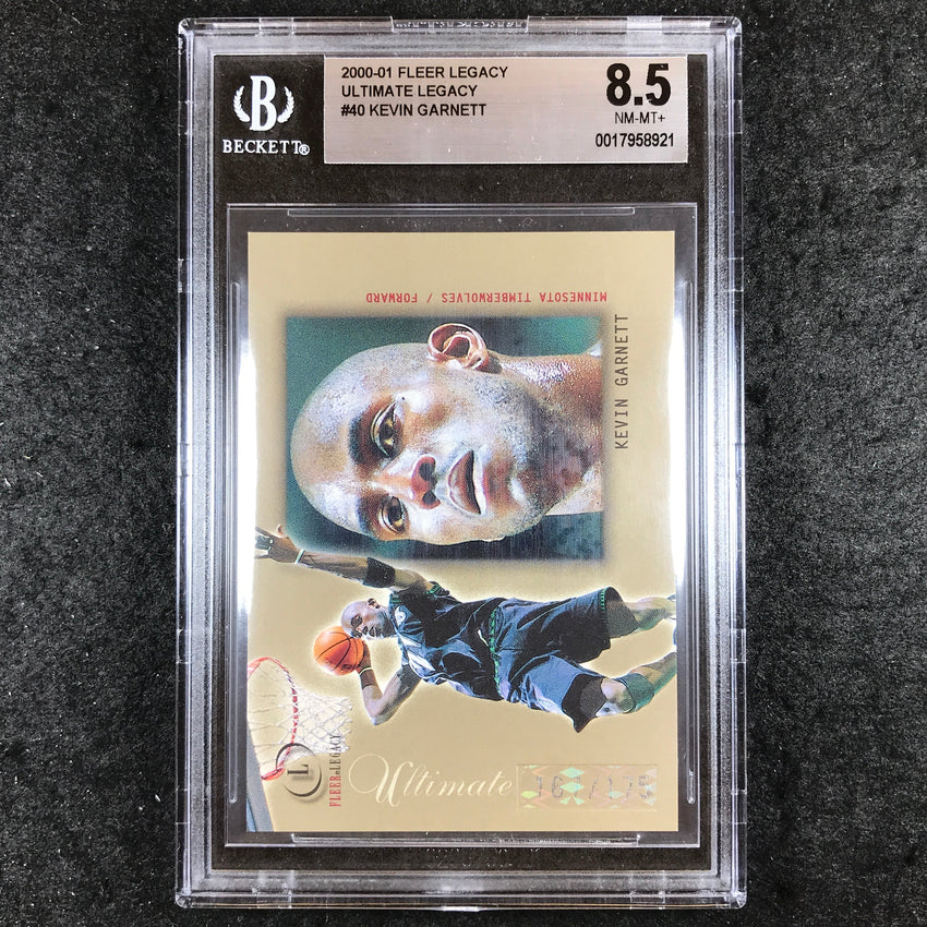 2000-01 Fleer Legacy KEVIN GARNETT Ultimate Legacy 167/175 #40 BGS 8.5 (921)
