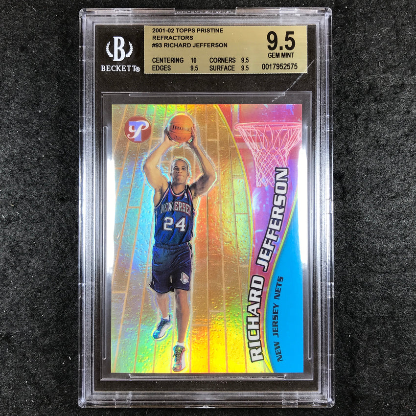 2001-02 Topps Pristine RICHARD JEFFERSON Refractor Rookie #93 BGS 9.5 (575)