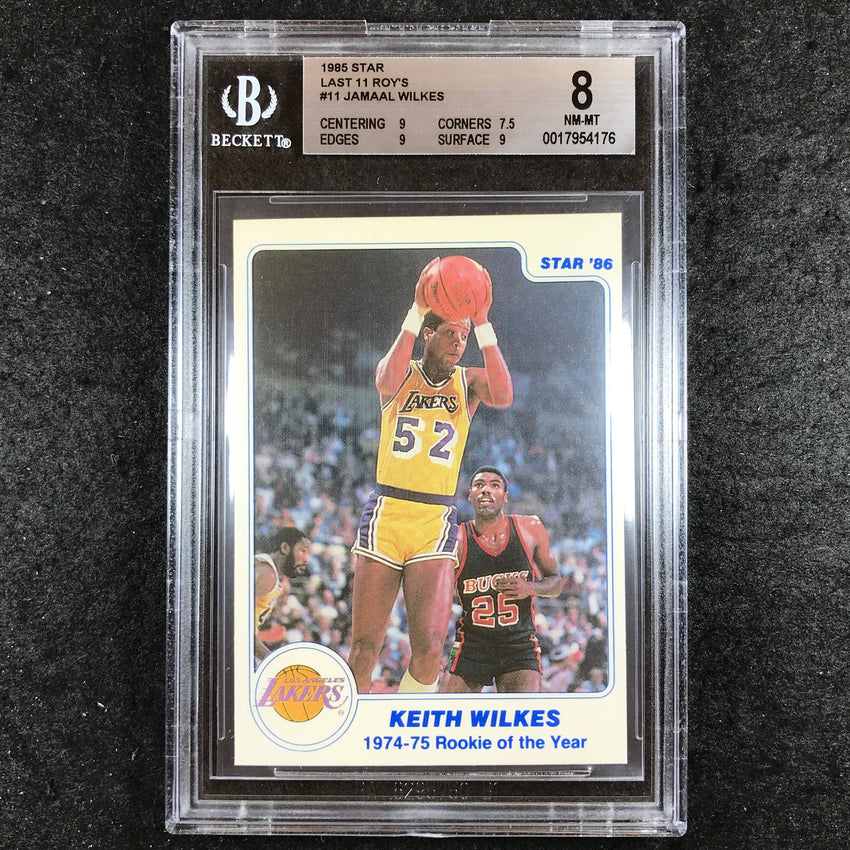 1985 Star JAMAAL WILKES Last 11 ROY's #11 BGS 8 (176)