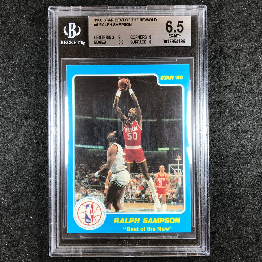 1986 Star RALPH SAMPSON Best of the New #4 BGS 6.5 (196)