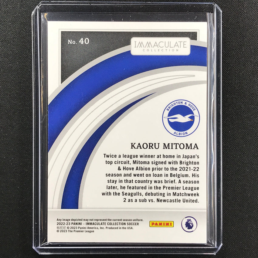 2022-23 Immaculate Kaoru Mitoma Rookie Base Sapphire 11/25