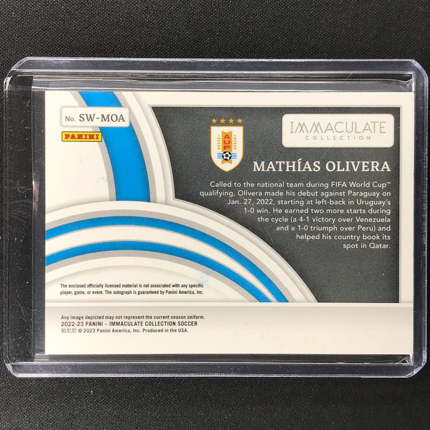 2022-23 Immaculate Mathias Olivera Superior Swatch Signatures Patch Auto 4/5