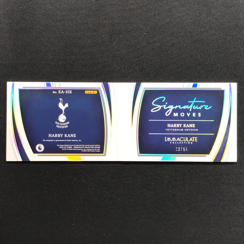 2022-23 Immaculate Harry Kane Signature Moves Booklet Acetate Auto 29/64