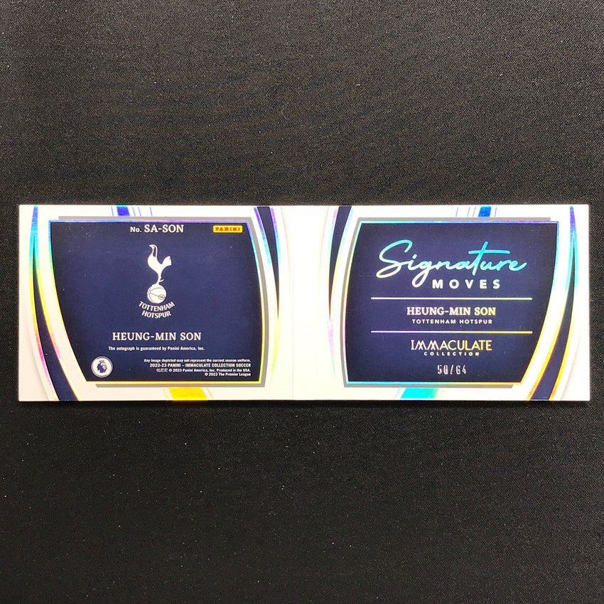 2022-23 Immaculate Heung-min Son Signature Moves Booklet Acetate Auto 50/64