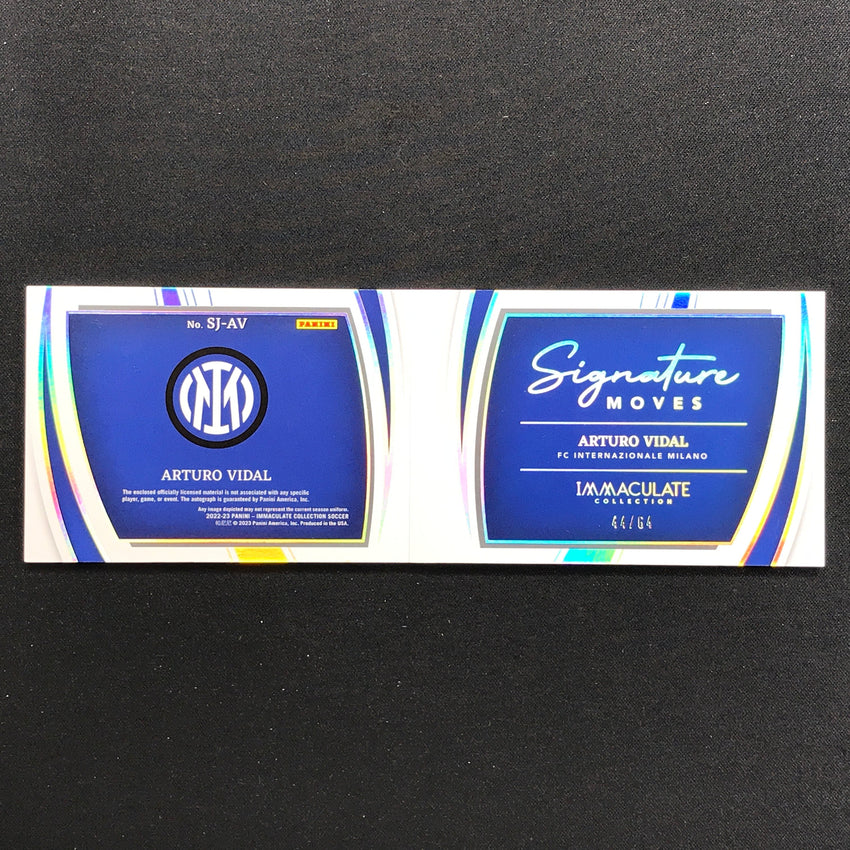 2022-23 Immaculate Arturo Vidal Signature Moves Booklet Jersey Relic Auto 44/64