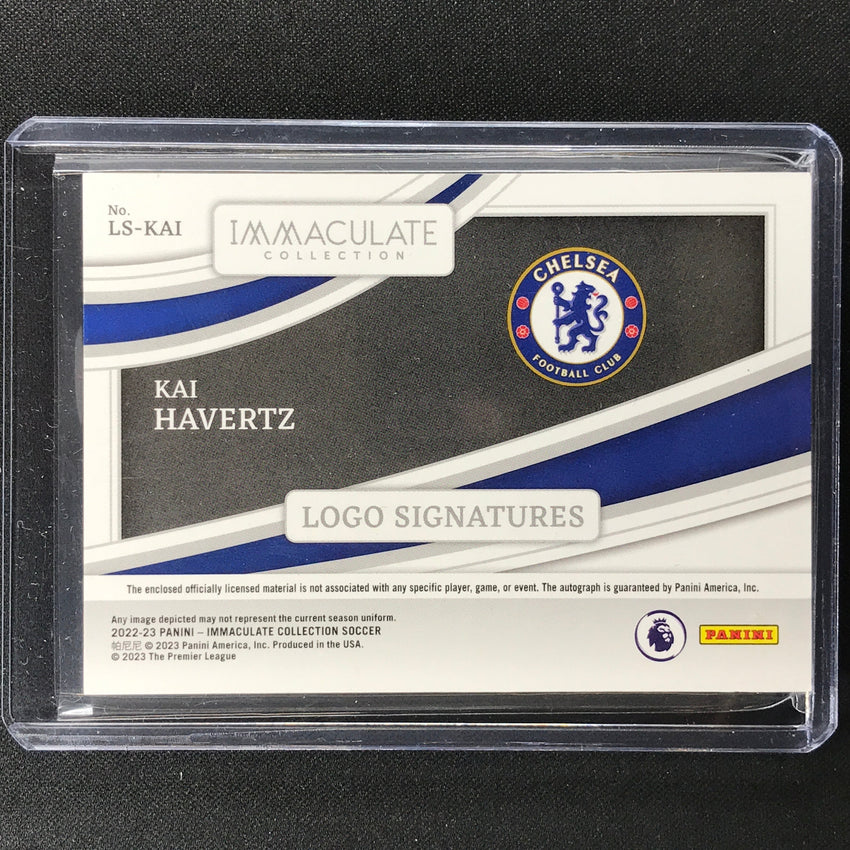 2022-23 Immaculate Kai Havertz Logo Signatures Nike Patch Auto Platinum 1/1
