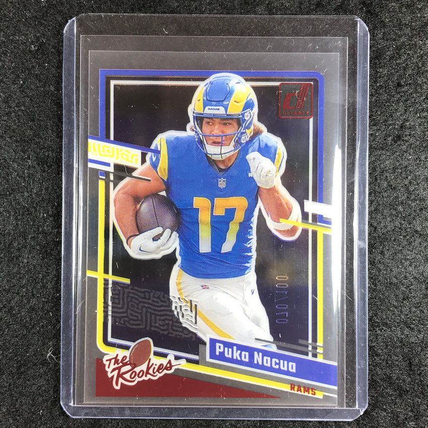 2023 Clearly Donruss Football PUKA NACUA The Rookies Red 70/100