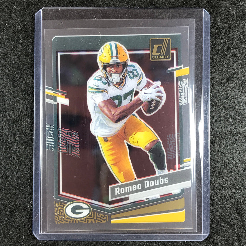 2023 Clearly Donruss Football ROMEO DOUBS Base Gold #20
