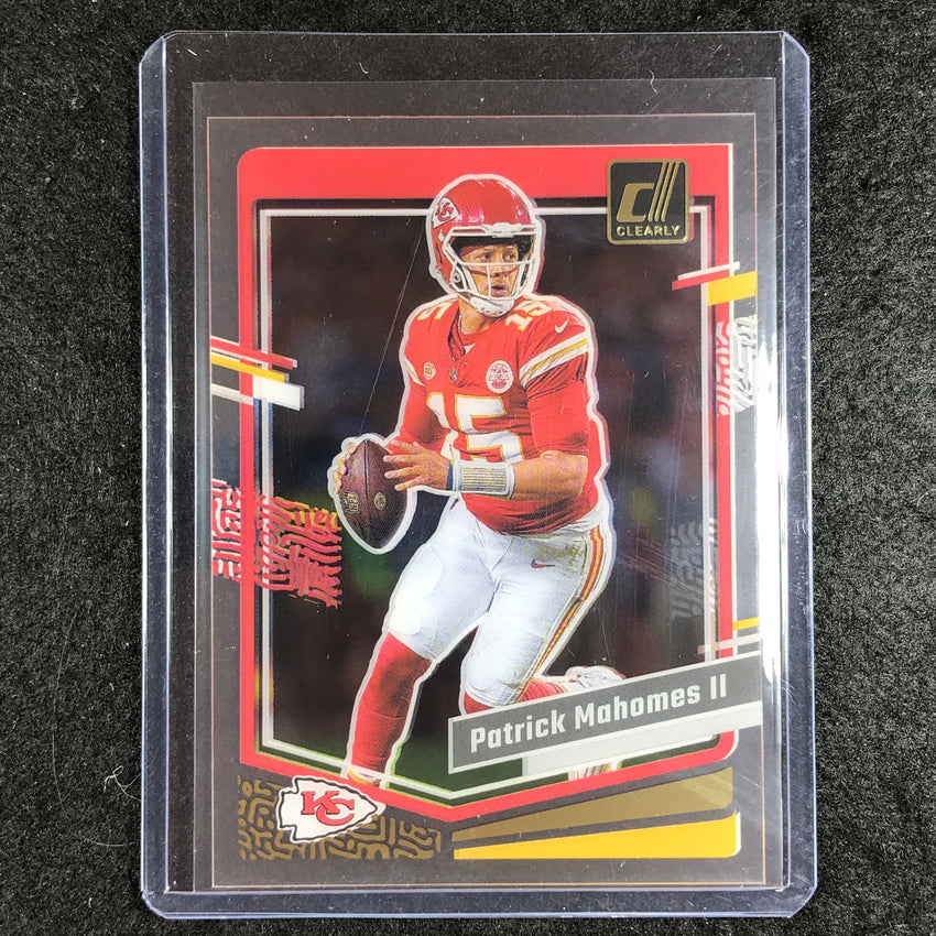 2023 Clearly Donruss Football PATRICK MAHOMES II Base Gold #25