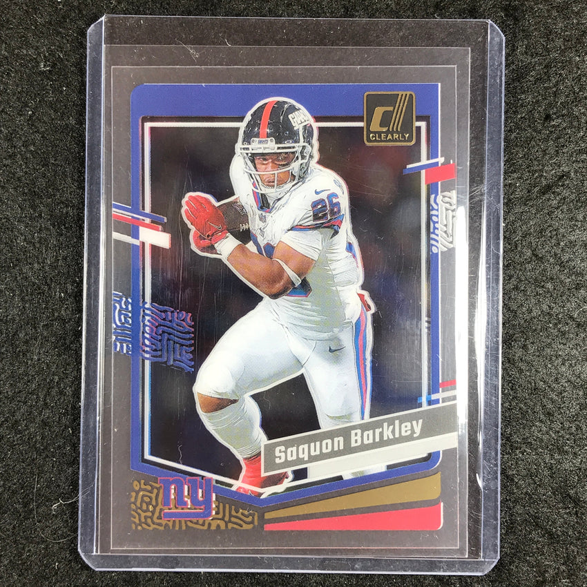 2023 Clearly Donruss Football SAQUON BARKLEY Base Gold #36