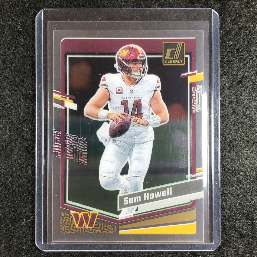 2023 Clearly Donruss Football SAM HOWELL Base Gold #50