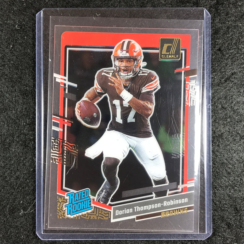 2023 Clearly Donruss Football DORIAN THOMPSON-ROBINSON Rated Rookie Gold #60
