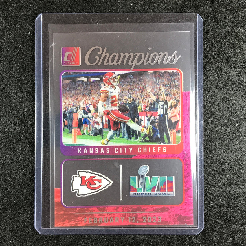 2023 Clearly Donruss Football SKYY MOORE Clearly Champions Base #11