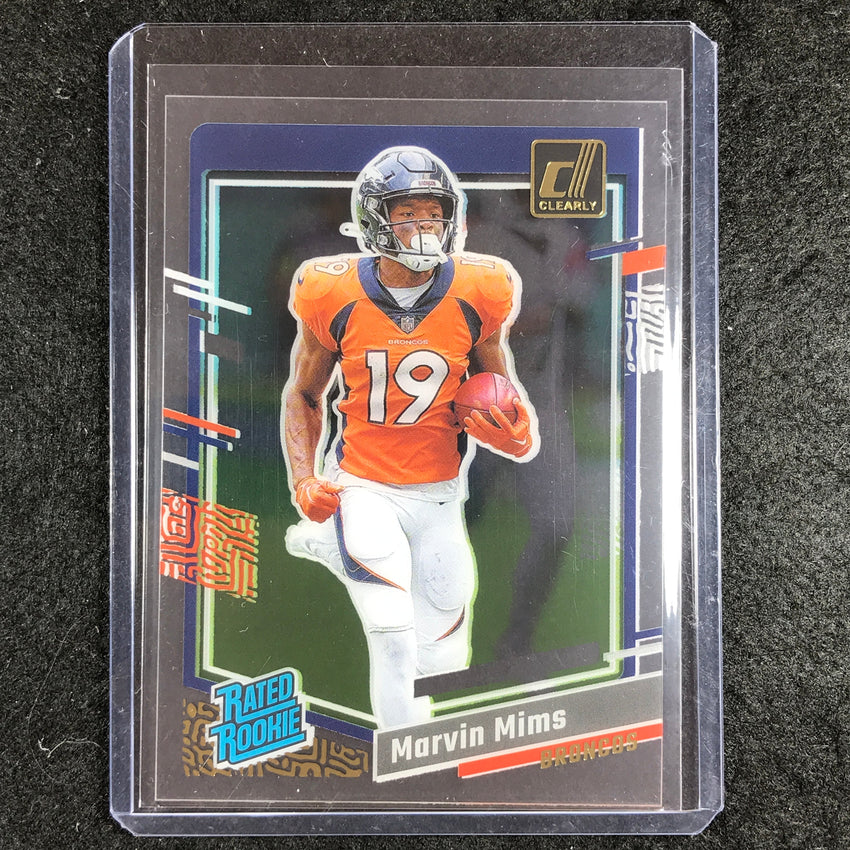 2023 Clearly Donruss Football MARVIN MIMS Rated Rookie Gold #74