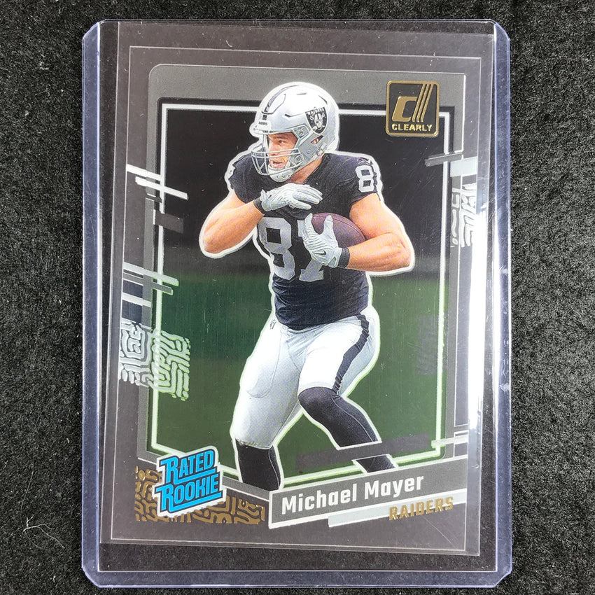 2023 Clearly Donruss Football MICHAEL MAYER Rated Rookie Gold #75