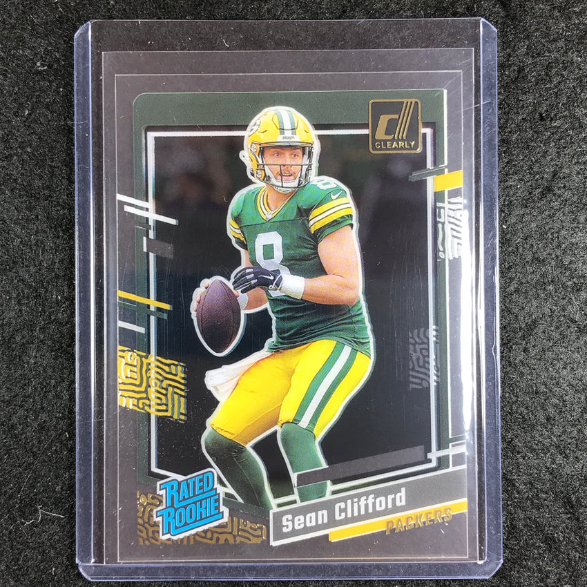 2023 Clearly Donruss Football SEAN CLIFFORD Rated Rookie Gold #82