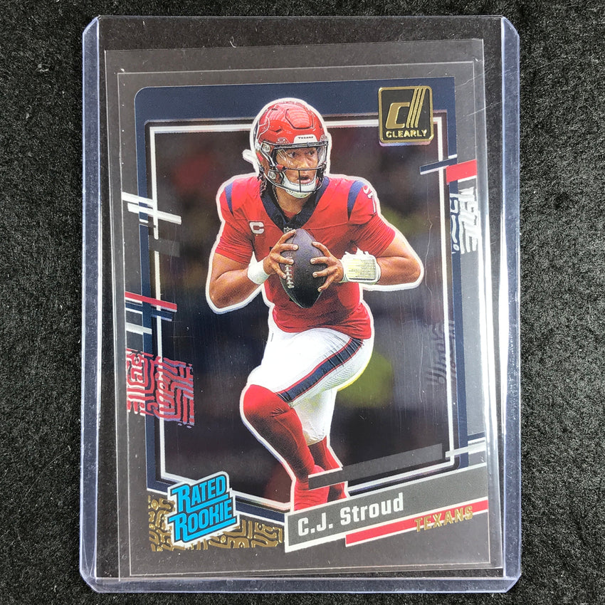 2023 Clearly Donruss Football C.J. STROUD Rated Rookie Gold #93