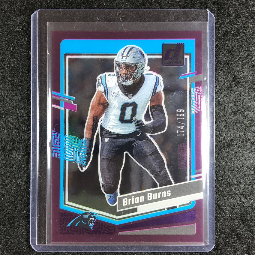 2023 Clearly Donruss Football BRIAN BURNS Base Purple 174/199 #8