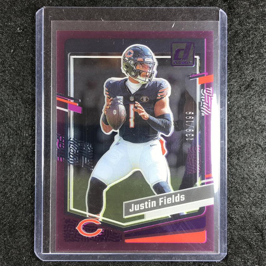 2023 Clearly Donruss Football JUSTIN FIELDS Base Purple 139/199 #10