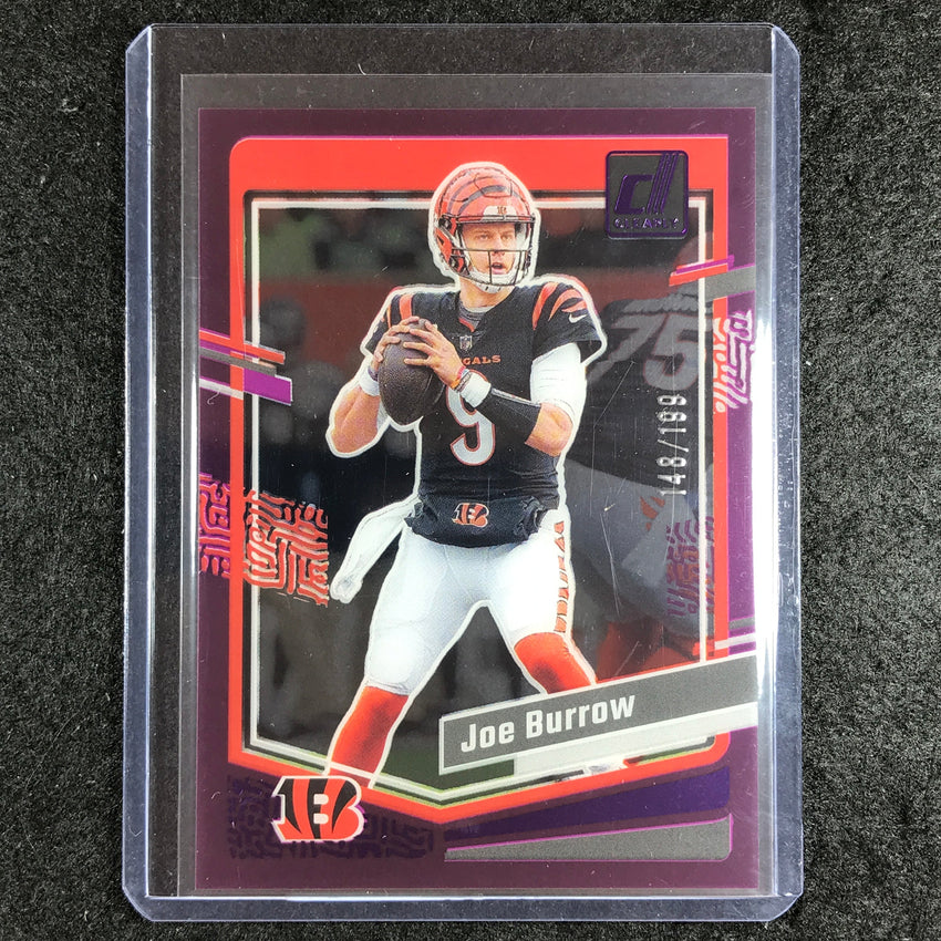 2023 Clearly Donruss Football JOE BURROW Base Purple 148/199 #11