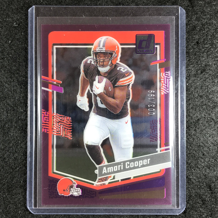 2023 Clearly Donruss Football AMARI COOPER Base Purple 3/199 #13