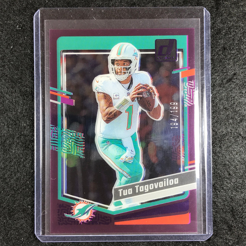 2023 Clearly Donruss Football TUA TAGOVAILOA Base Purple 194/199 #31