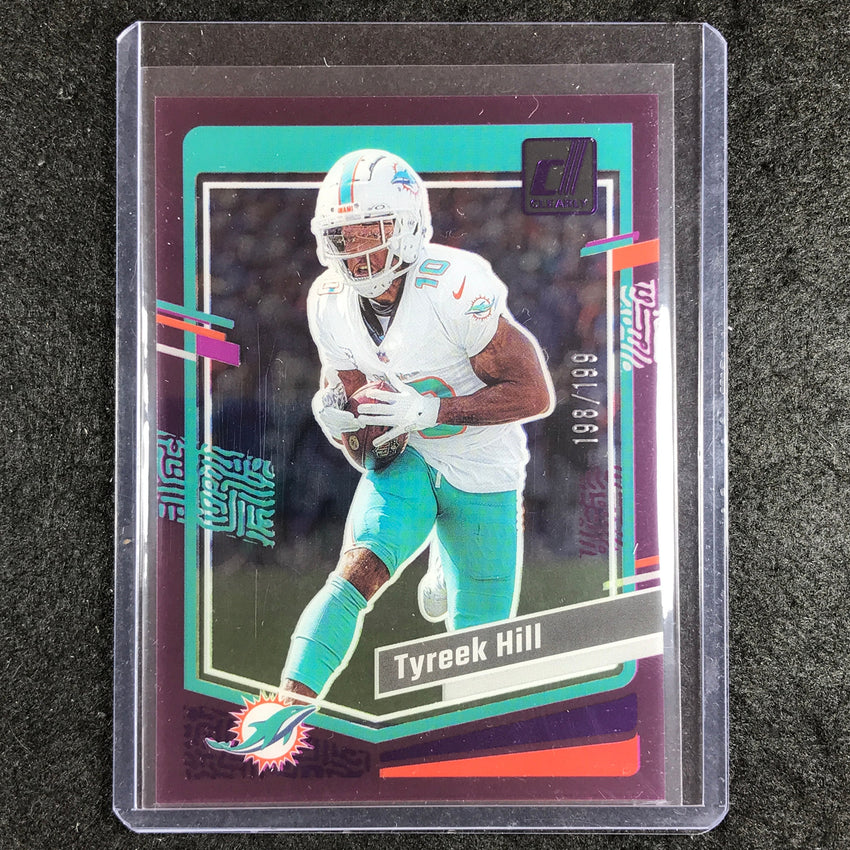 2023 Clearly Donruss Football TYREEK HILL Base Purple 198/199 #32