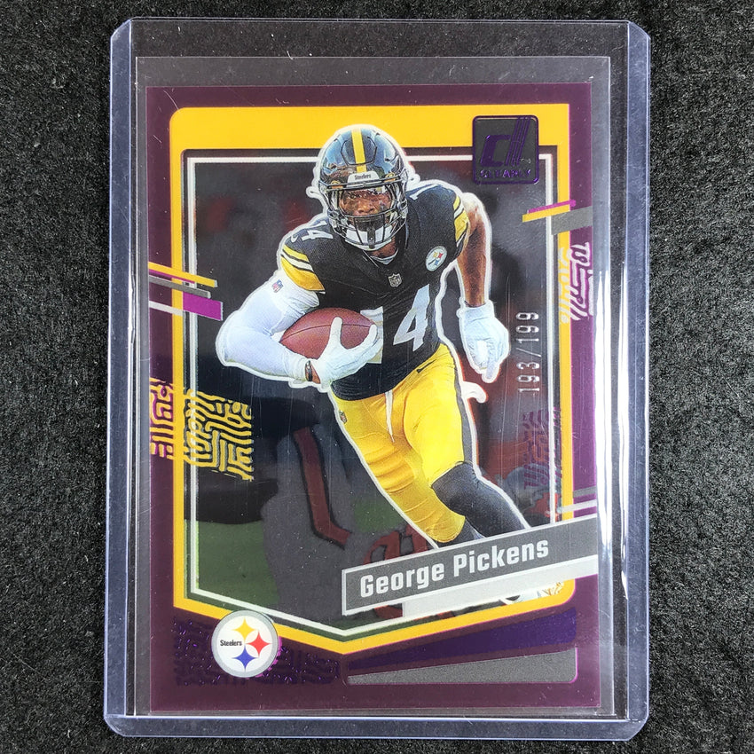 2023 Clearly Donruss Football GEORGE PICKENS Base Purple 193/199 #41