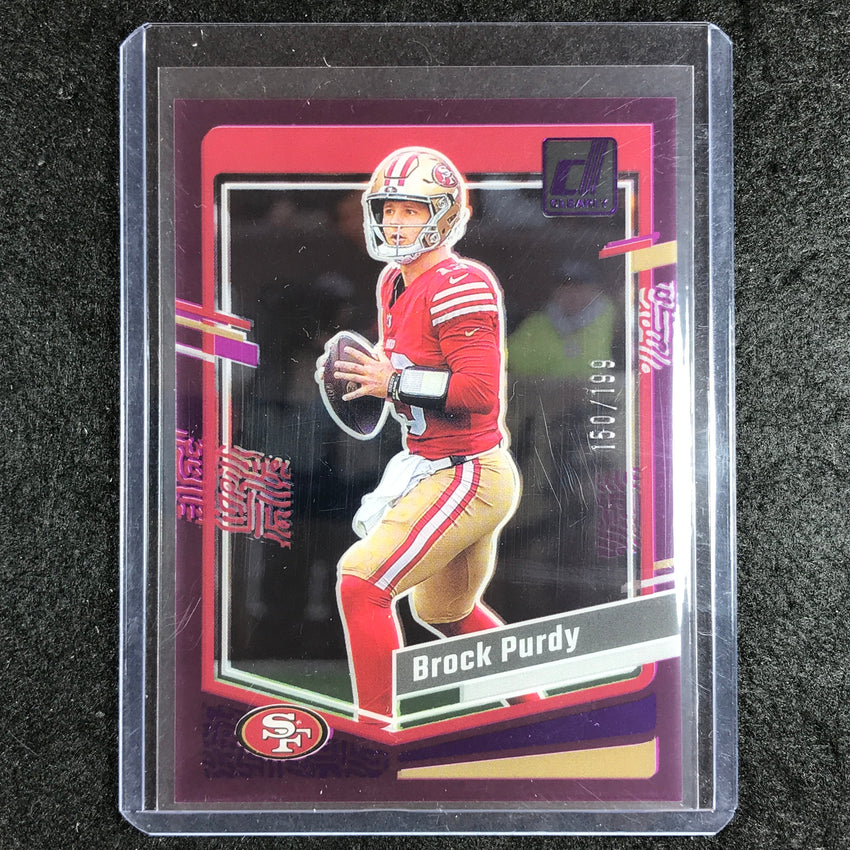 2023 Clearly Donruss Football BROCK PURDY Base Purple 150/199 #43