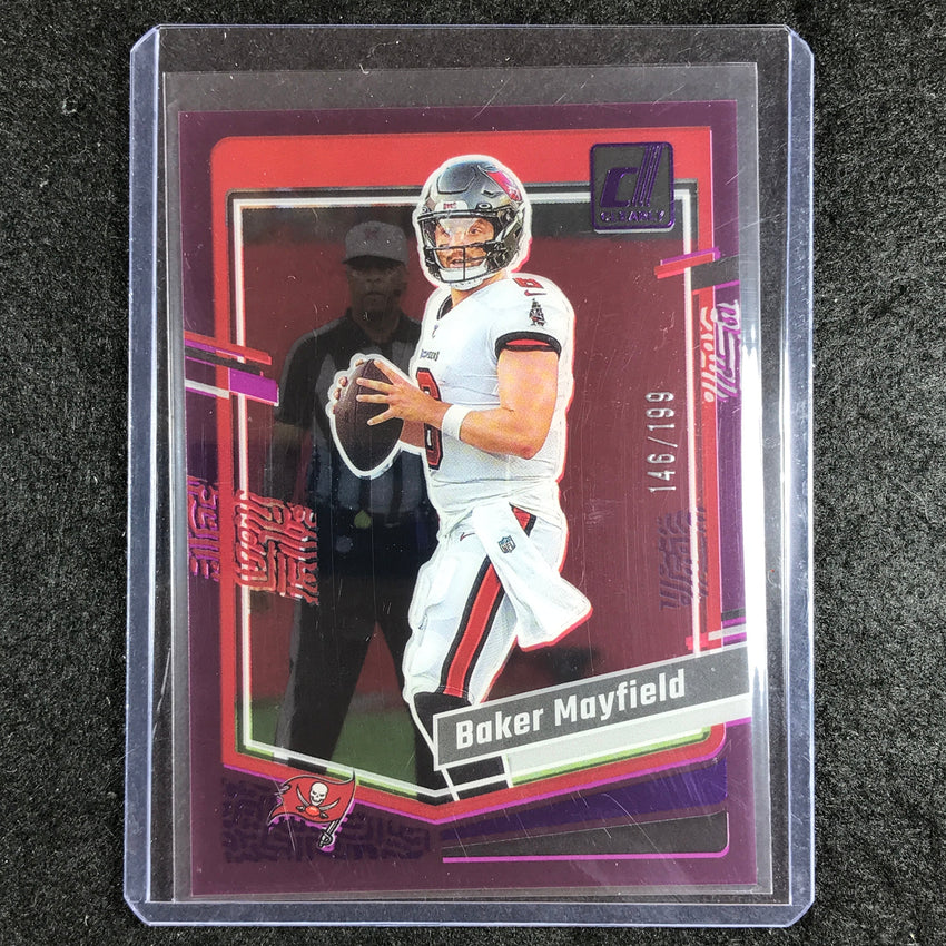 2023 Clearly Donruss Football BAKER MAYFIELD Base Purple 146/199 #46