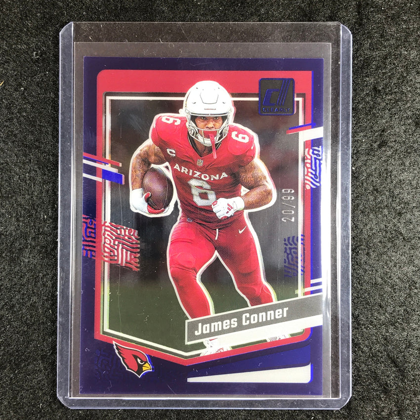 2023 Clearly Donruss Football JAMES CONNER Base Blue 20/99 #1