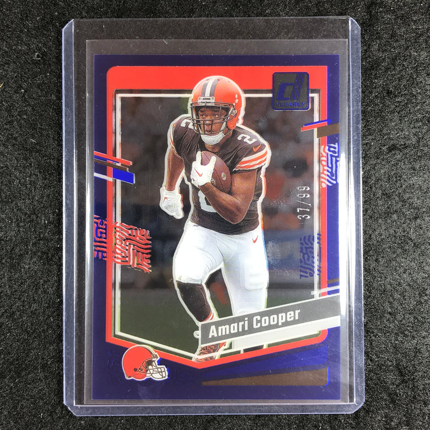 2023 Clearly Donruss Football AMARI COOPER Base Blue 37/99 #13