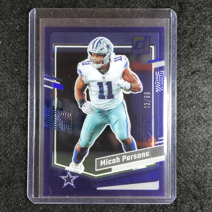 2023 Clearly Donruss Football MICAH PARSONS Base Blue 13/99 #15