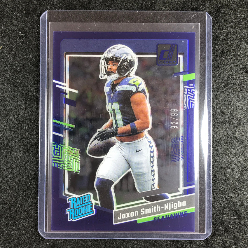 2023 Clearly Donruss Football JAXON SMITH-NJIGBA Rated Rookie Blue 92/99 #67