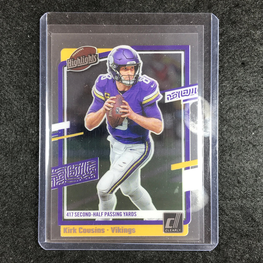 2023 Clearly Donruss Football KIRK COUSINS Clearly Highlights Base #2