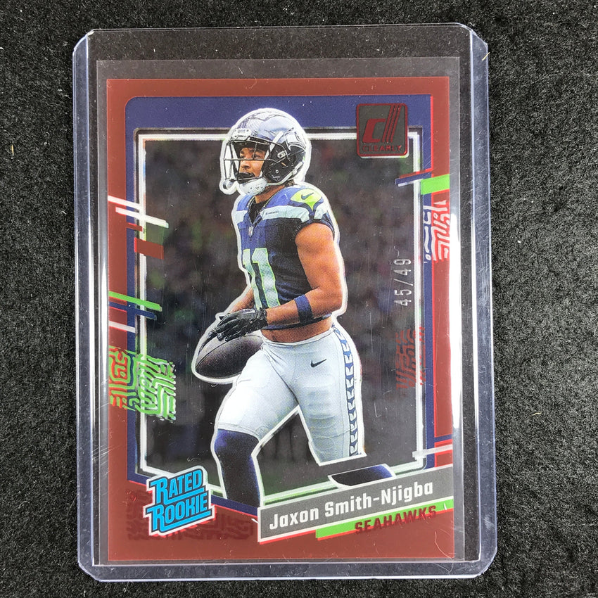 2023 Clearly Donruss Football JAXON SMITH-NJIGBA Rated Rookie Red 45/49 #67