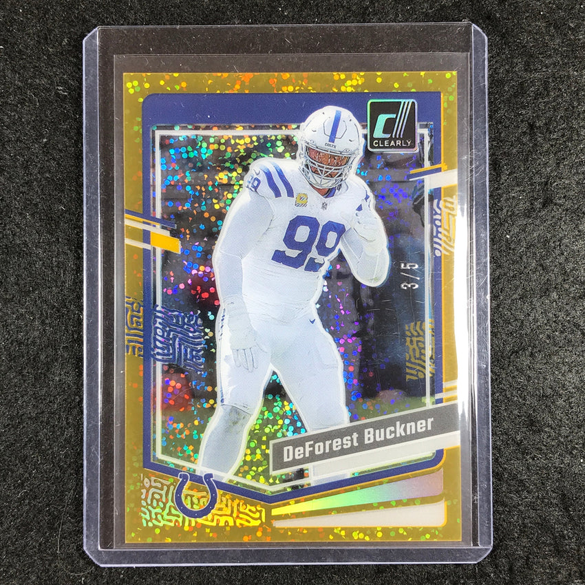 2023 Clearly Donruss Football DEFOREST BUCKNER Base Gold Holo 3/5