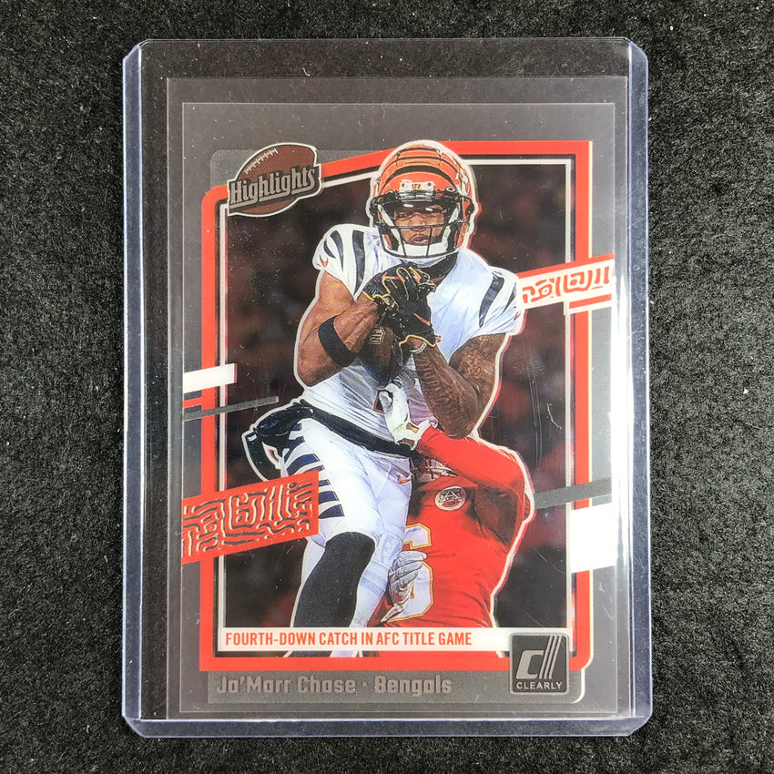 2023 Clearly Donruss Football JA'MARR CHASE Clearly Highlights Base #6
