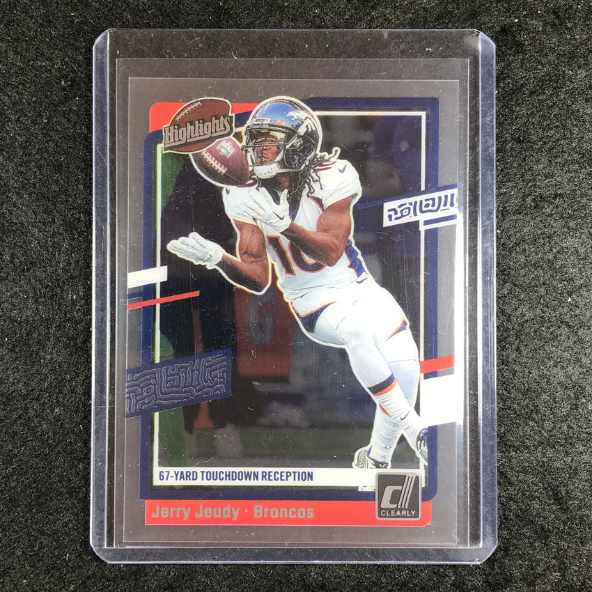 2023 Clearly Donruss Football JERRY JEUDY Clearly Highlights Base #7