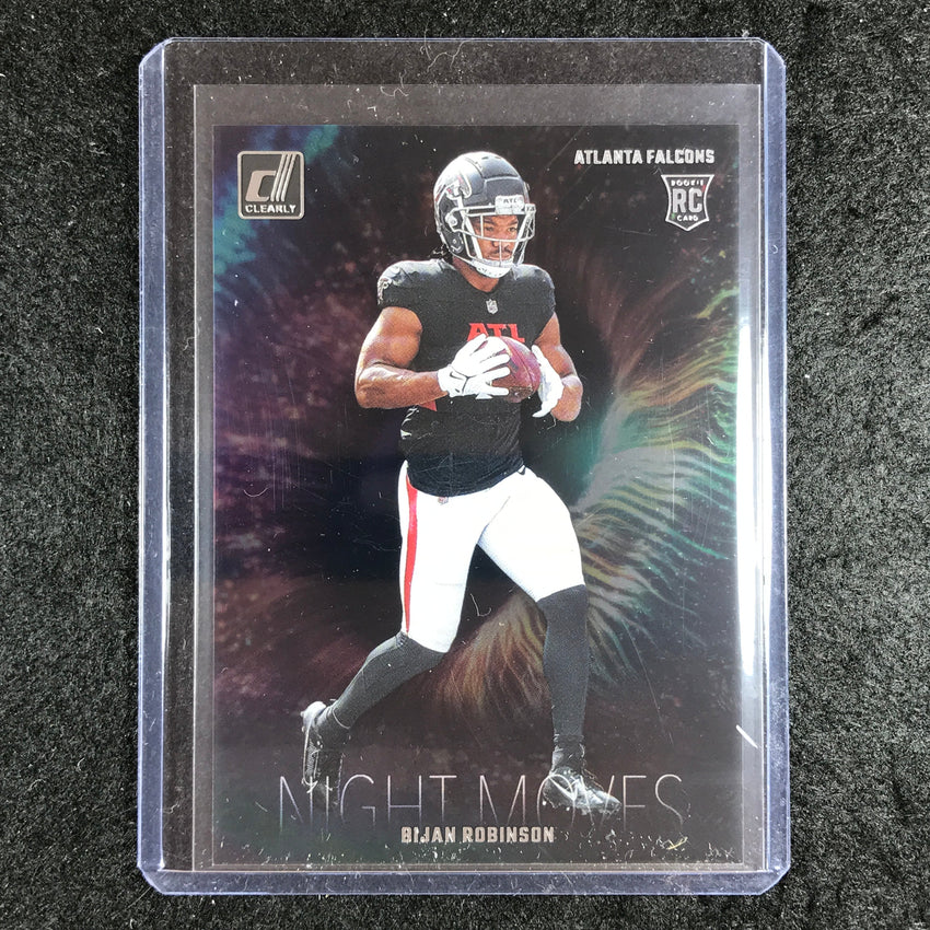 2023 Clearly Donruss Football BIJAN ROBINSON Night Moves Rookie SSP #17