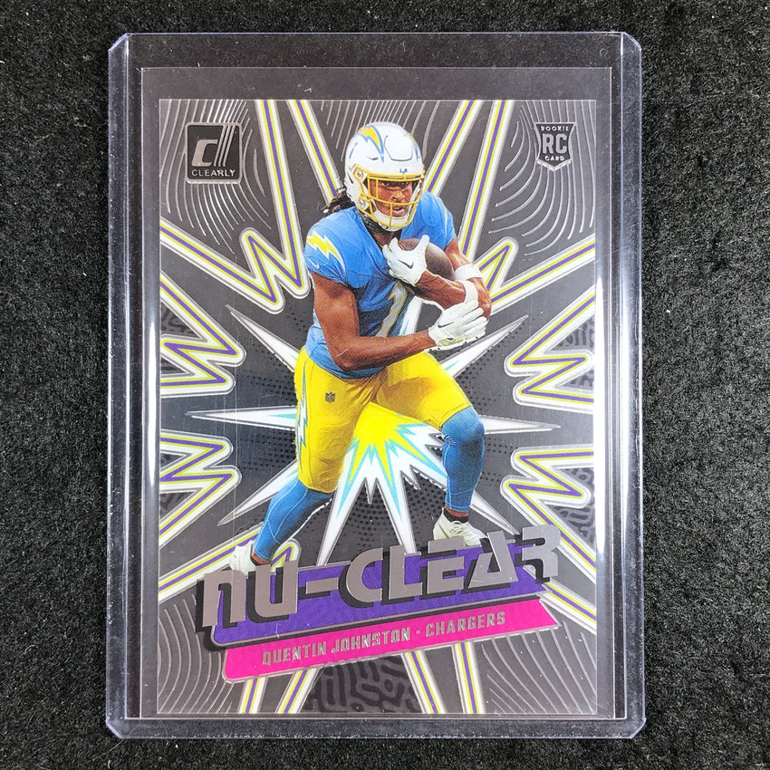 2023 Clearly Donruss Football QUENTIN JOHNSTON Nu-CLEAR Rookie SP #16