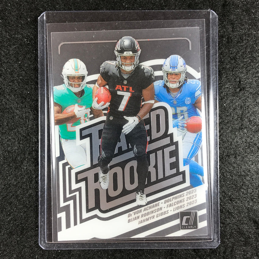 2023 Clearly Donruss Football ACHANE ROBINSON GIBBS Rookie Special SSP #2