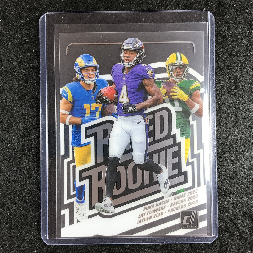 2023 Clearly Donruss Football NACUA FLOWERS REED Rookie Special SSP #4