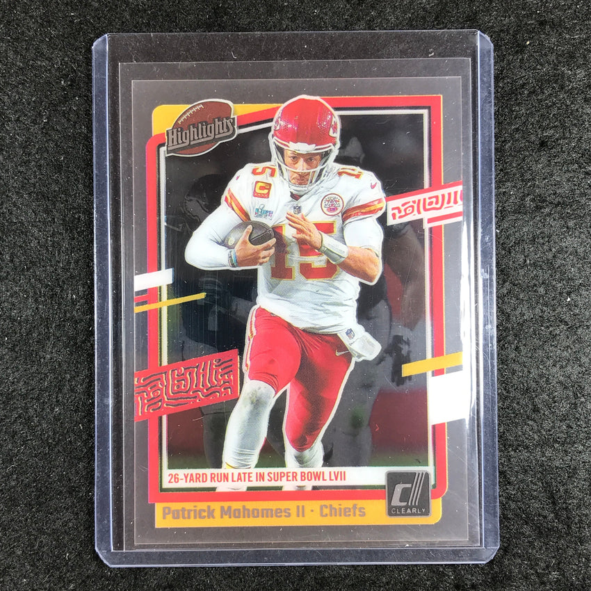 2023 Clearly Donruss Football PATRICK MAHOMES II Clearly Highlights Base #9