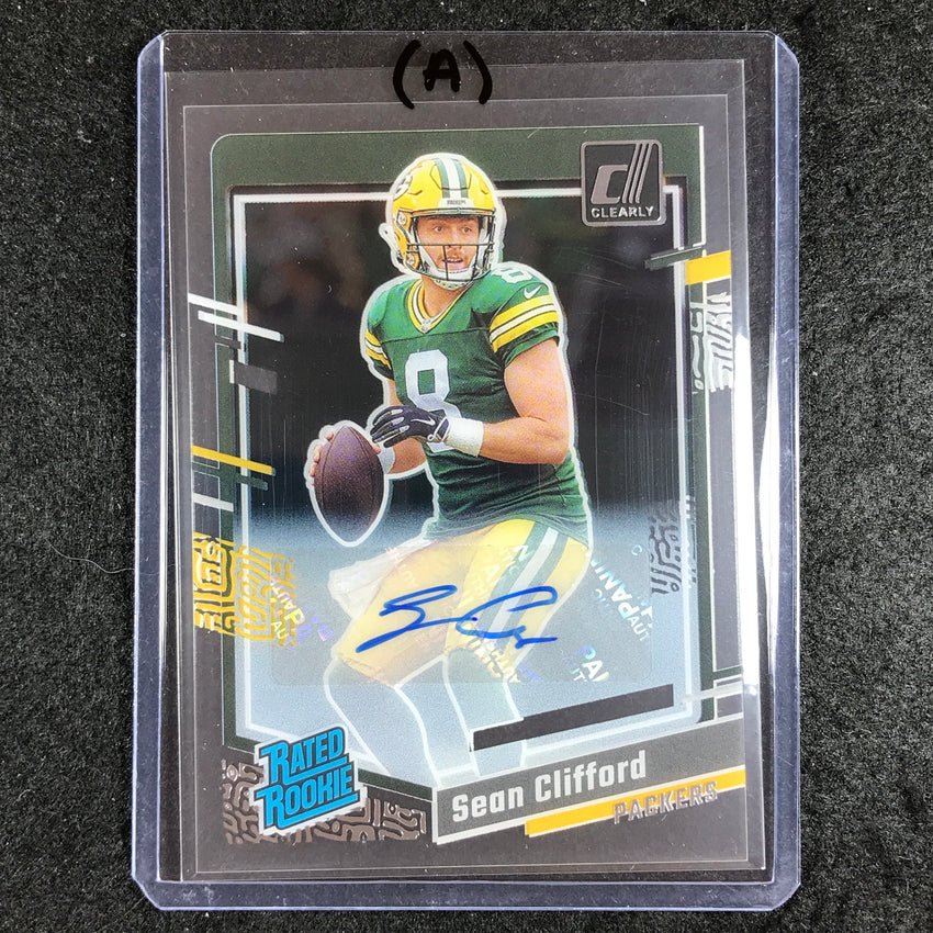 2023 Clearly Donruss Football SEAN CLIFFORD Rated Rookie Auto Base #82 (A)