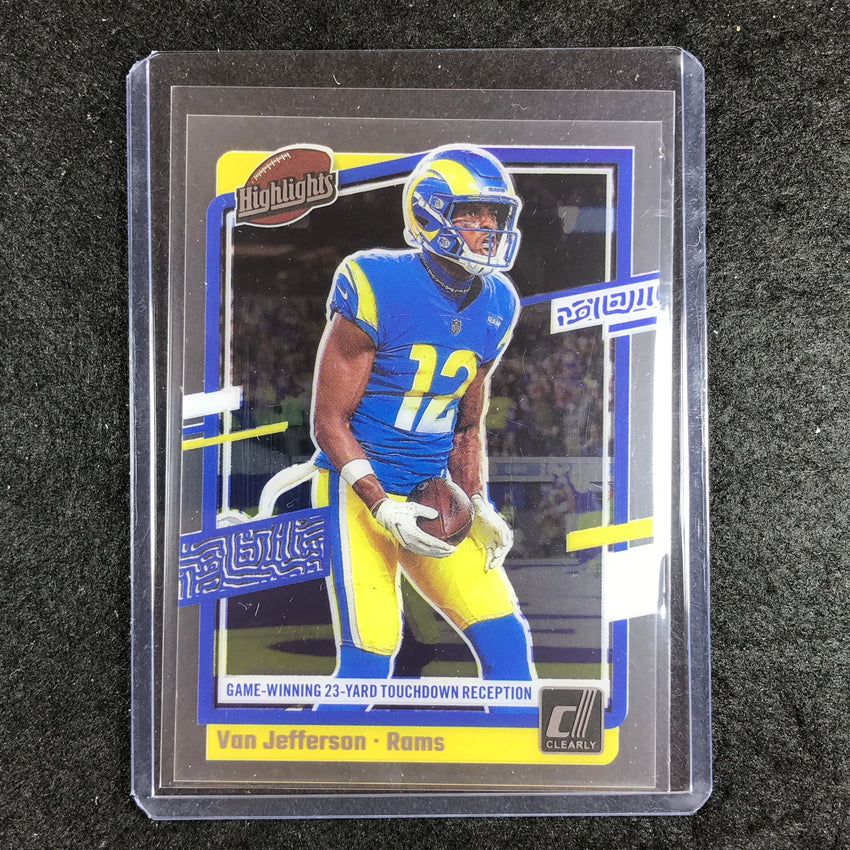 2023 Clearly Donruss Football VAN JEFFERSON Clearly Highlights Base #10