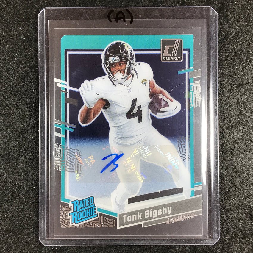 2023 Clearly Donruss Football TANK BIGSBY Rated Rookie Auto Base #84 (A)