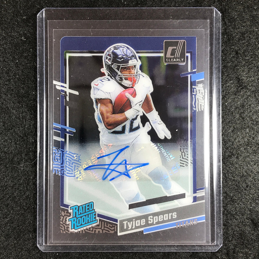 2023 Clearly Donruss Football TYJAE SPEARS Rated Rookie Auto Base #88